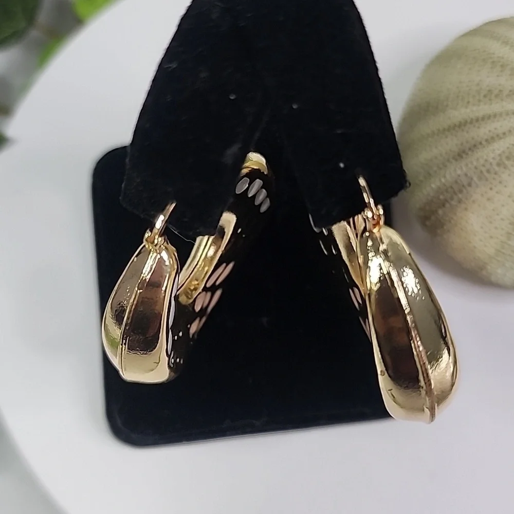 Gold Filled Chunky Hoop Earrings
